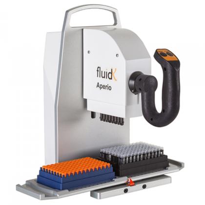46-6501 | FluidX Aperio™ 8-Channel Semi-Automatic Screw Cap Tube Rack Decapper/Capper for FluidX 96-Format Internal Thread Tubes and Racks