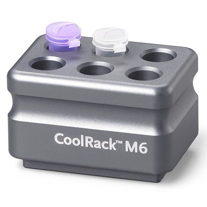 BCS-163 | CoolRack™ M6 Thermoconductive Tube Rack for 6 Microcentrifuge Tubes