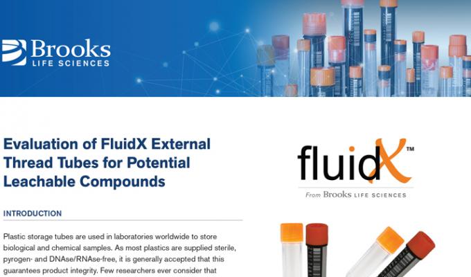 Evaluation of FluidX External Thread Tubes for Potential Leachable Compounds