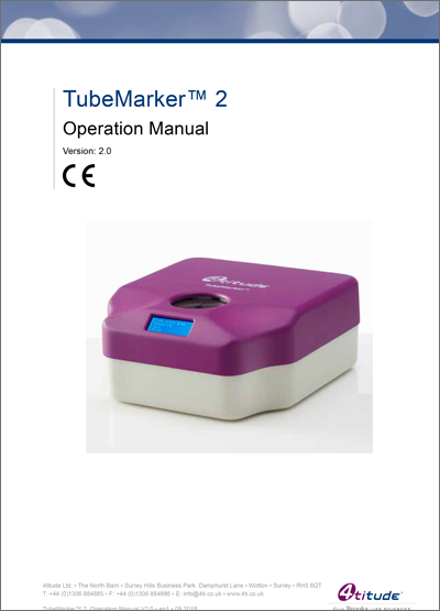 Direct Tube Marker Operation Manual | Azenta Life Sciences