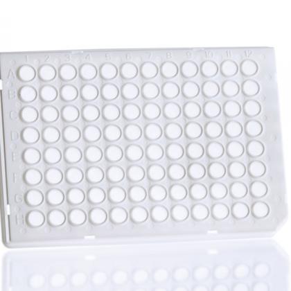4ti-0955 | 96 Well Semi-Skirted PCR Plate, Roche Style | Front