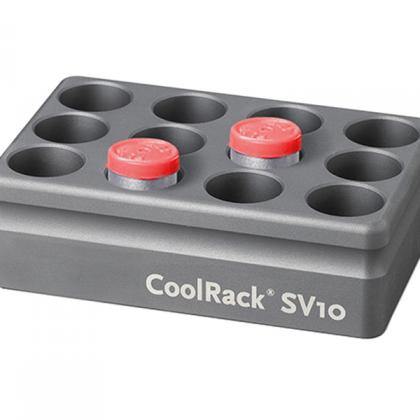 BCS-265 | Thermoconductive Tube Rack for 12 x 10ml Injectable Cell Therapy Ampules (formerly CoolRack SV10) | With Ampules