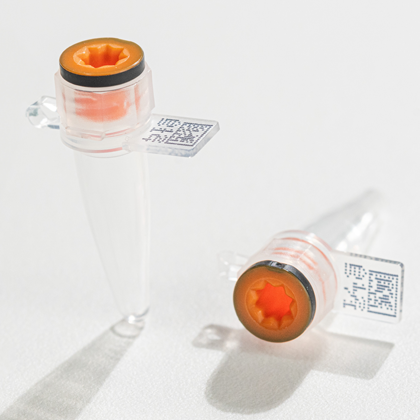 4ti-0791 | Cap2 0.2ml Dual-Cap Sample Collection PCR Tube with 2D and Human Readable code on Tab