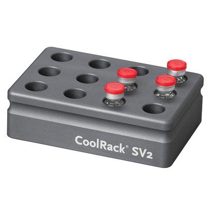 BCS-266 | Thermoconductive Tube Rack for 12 x 2ml Injectable Cell Therapy Ampules (formerly CoolRack SV2) | With Ampules
