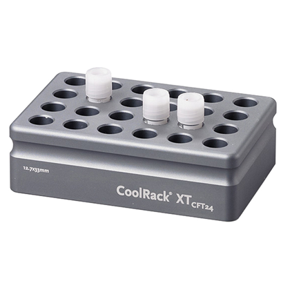 BCS-534 | CoolRack XT CFT24 Thermoconductive Tube Rack for 24 Cryo or FACS Tubes | With Tubes