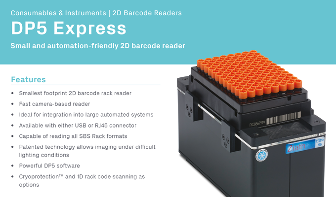 Ziath DataPaq Express Rack Reader Flyer