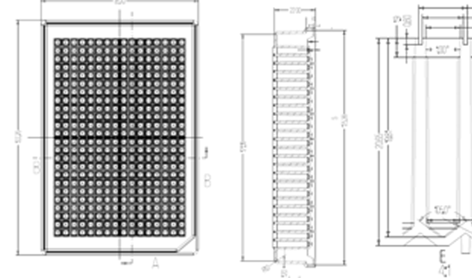 384 Square Deep Well Storage Microplate Technical Drawing