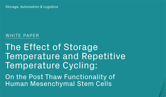 The Effect of Storage Temperature and Repetitive Temperature Cycling: On the Post Thaw Functionality of Human Mesenchymal Stem Cells