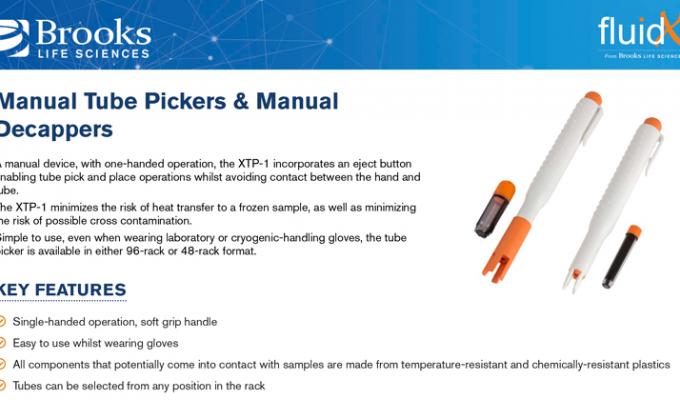 Manual Tube Pickers & Manual Decappers Flyer