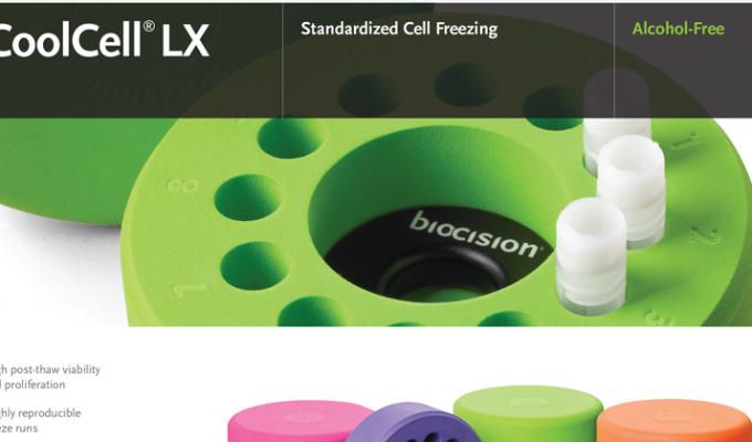 Alcohol-Free Cell Freezing Containers for 12 x 1mL or 2mL Cryo Tubes Flyer