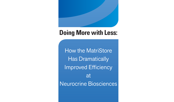 How the MatriStore Has Dramatically Improved Efficiency at Neurocrine Biosciences