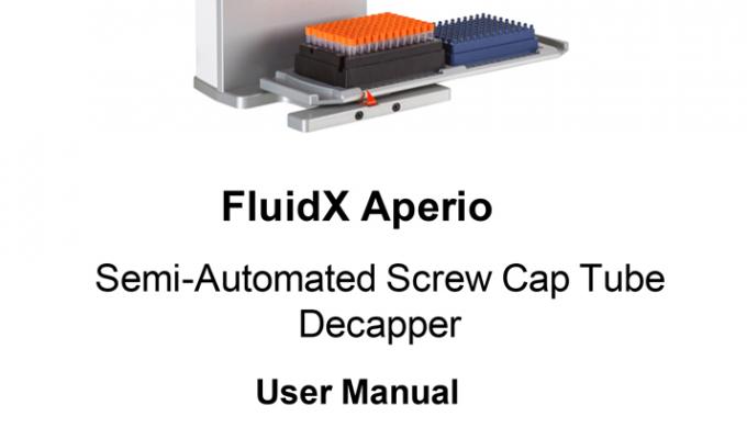 Semi-Automated Screw Cap Decapper/Recapper, Single Channel Manual Request