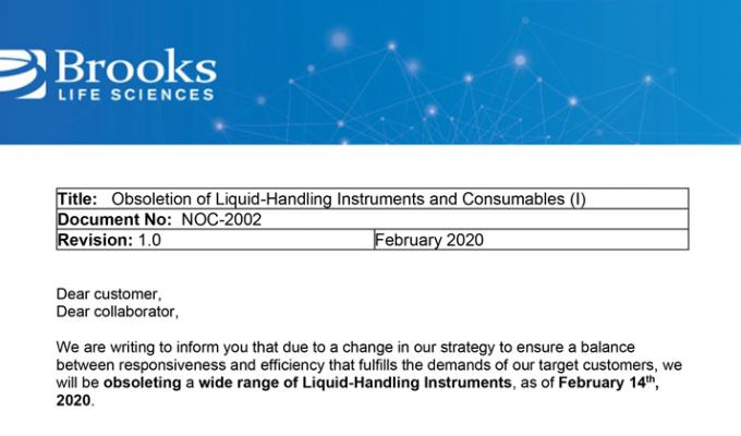 Obsoletion of Liquid-Handling Instruments and Consumables
