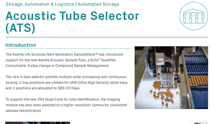 Acoustic Tube Selector (ATS) Flyer
