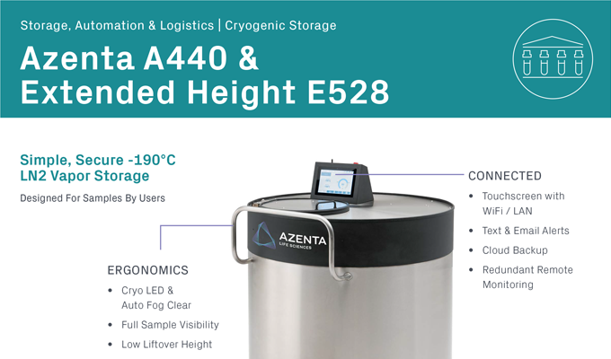 A440 & E528 High Efficiency Cryogenic Freezer Specifications