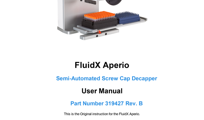 Semi-Automated Screw Cap Decapper/Recapper, Single Channel Manual