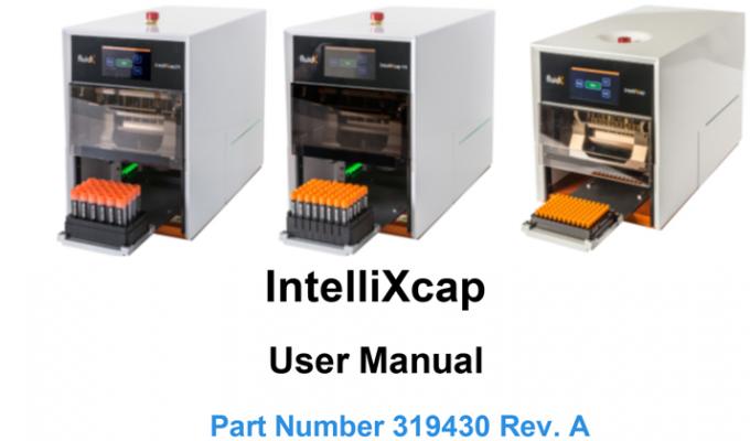 IntelliXcap™ Automated Screw Cap Decapper/Recapper Manual