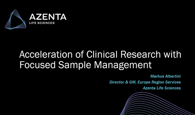 Acceleration of Clinical Research with Focused Sample Management