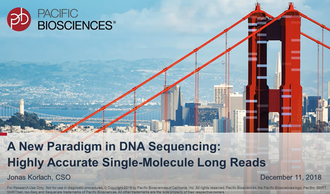 A New Paradigm in DNA Sequencing – Highly Accurate Single-Molecule Long Reads (Hosted by PacBio)