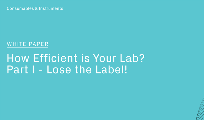 How Efficient Is Your Lab? Lose the Label