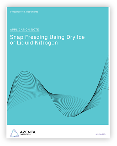 Snap Freezing Using Dry Ice or Liquid Nitrogen Using a CoolRack™ Thermoconductive Tube Rack