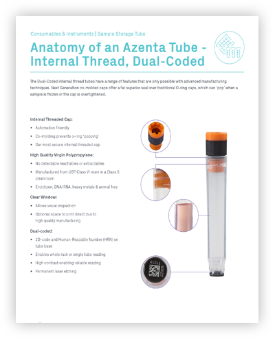 Anatomy of Azenta’s Sample Tubes
