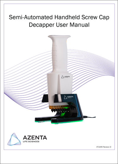 Semi-Automated Handheld Screw Cap Decapper User Manual
