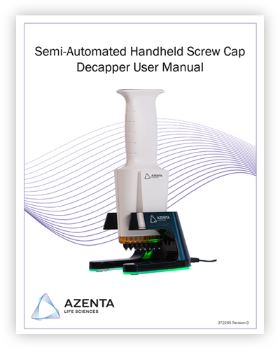 IntelliXcap™ Semi-Automated Handheld Screw Cap Decapper User Manual