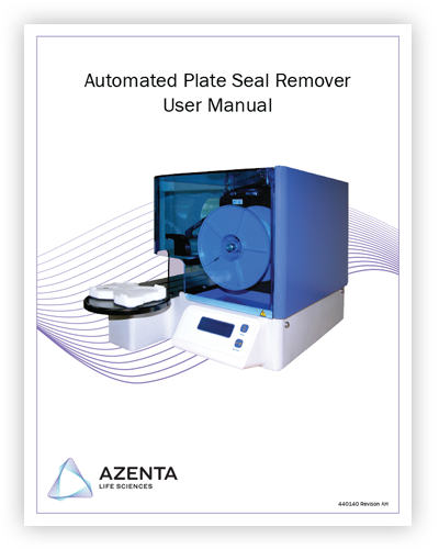 Automated Plate Seal Remover User Manual