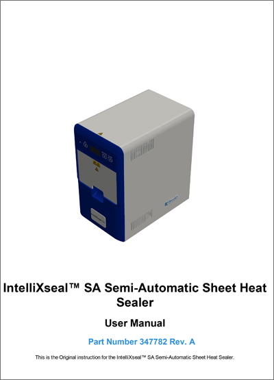 Semi-Automated Sheet Heat Sealer User Manual