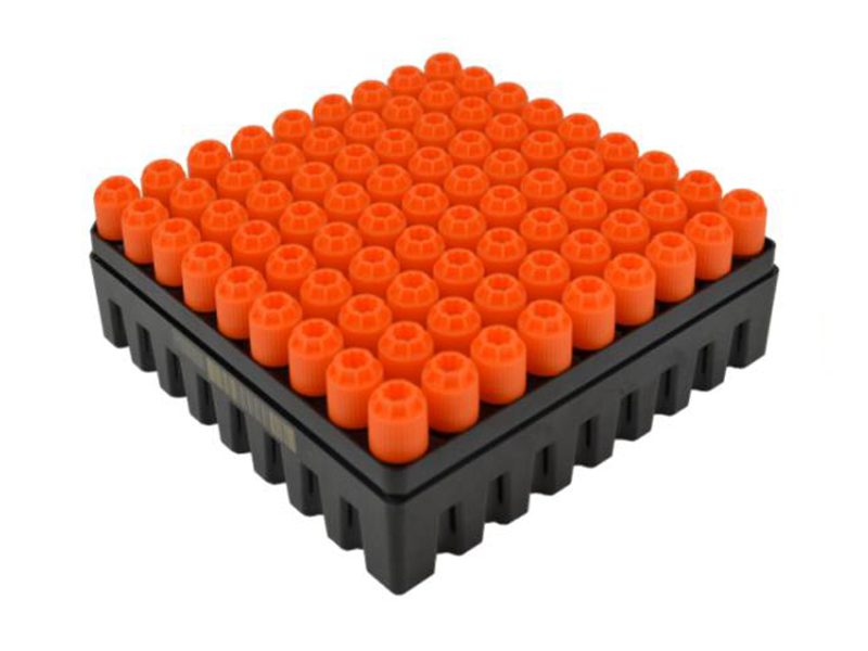 66-1801 | 9x9 Cryo Storage Rack | With Tubes, No Lid