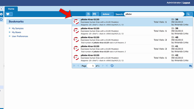 FreezerPro: Live Search. Instant Search by Word/Part of Keyword
