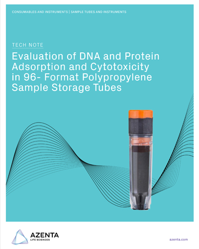 Evaluation of DNA and Protein Adsorption and Cytotoxicity in 96- Format Polypropylene Sample Storage Tubes