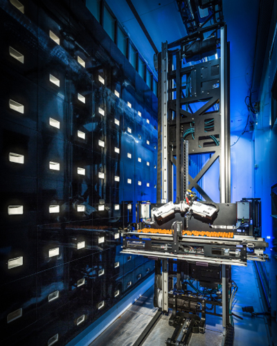 Automated Sample Storage - Inside Store View