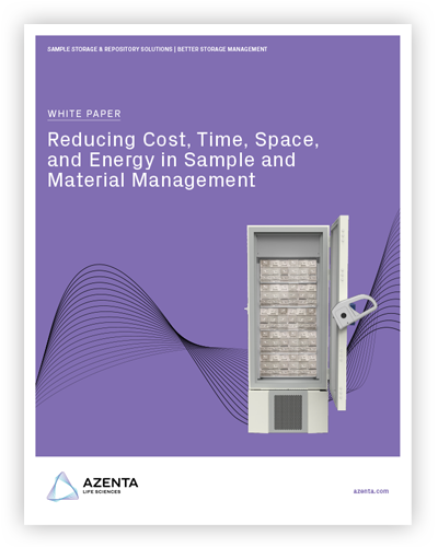 Reducing Cost, Time, Space, and Energy in Sample and Material Management